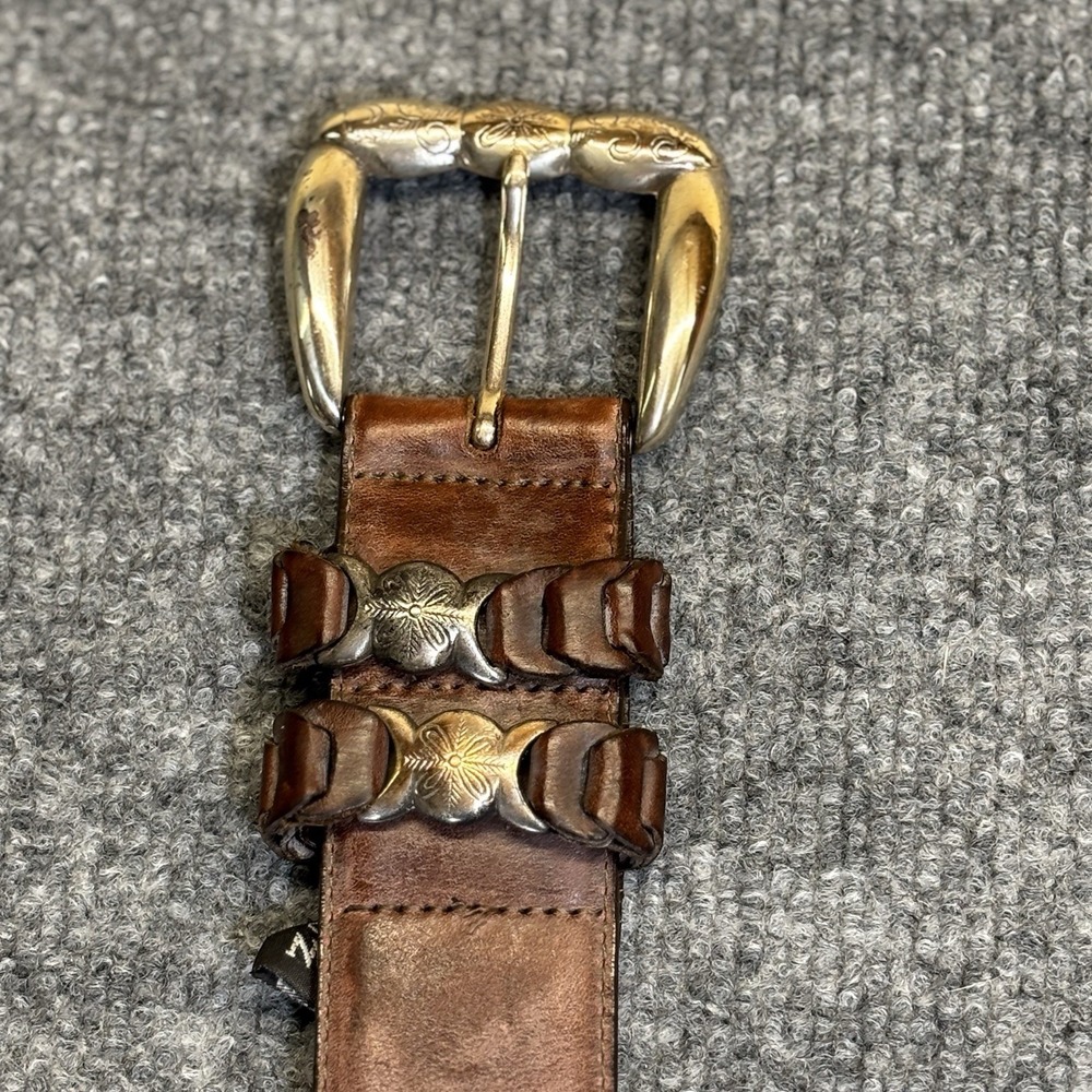 Vintage 1995 Brighton Leather Belt Large Coastal Cowgirl